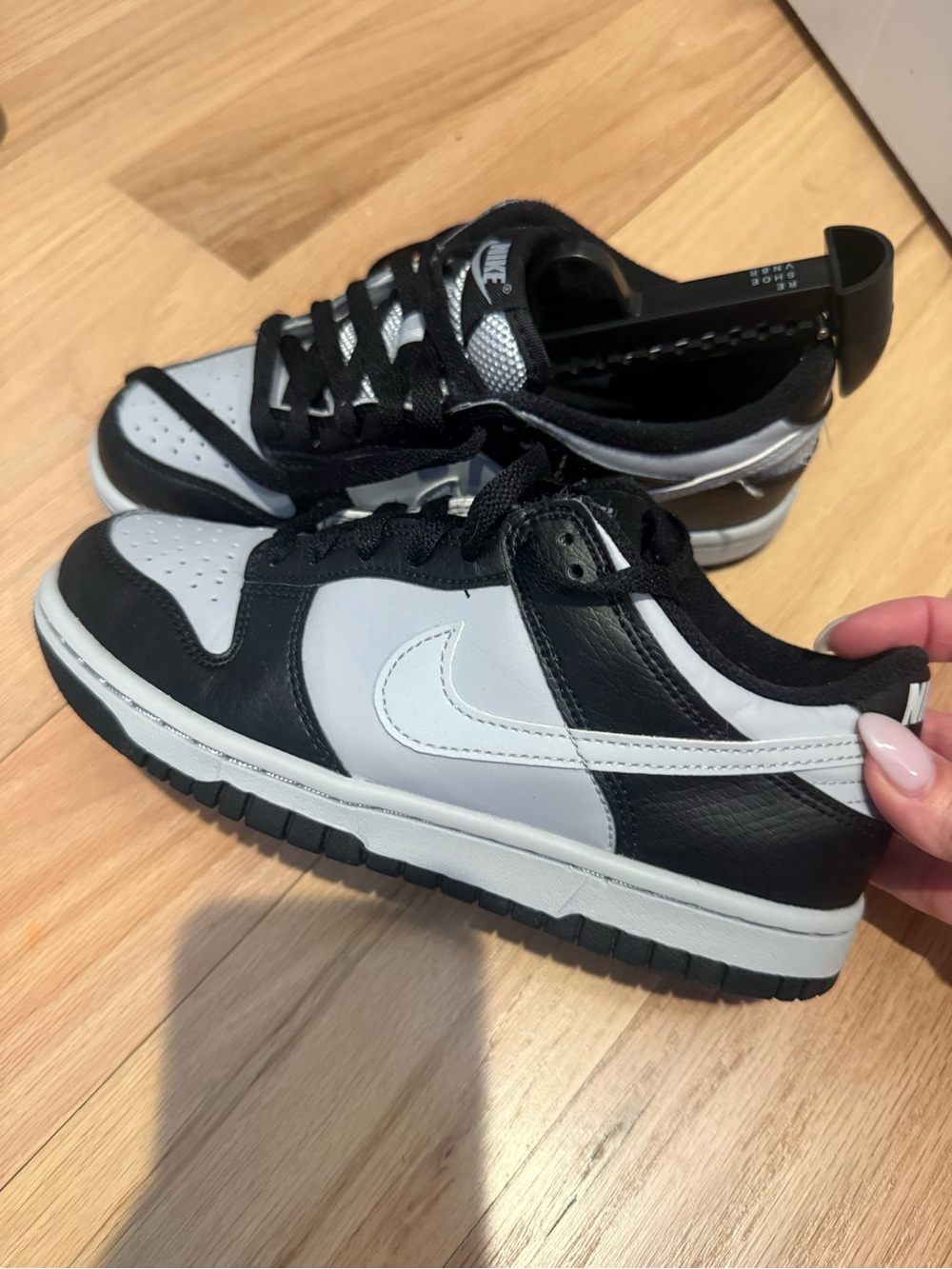 Nike Kids Black and White Low-Top Sneakers